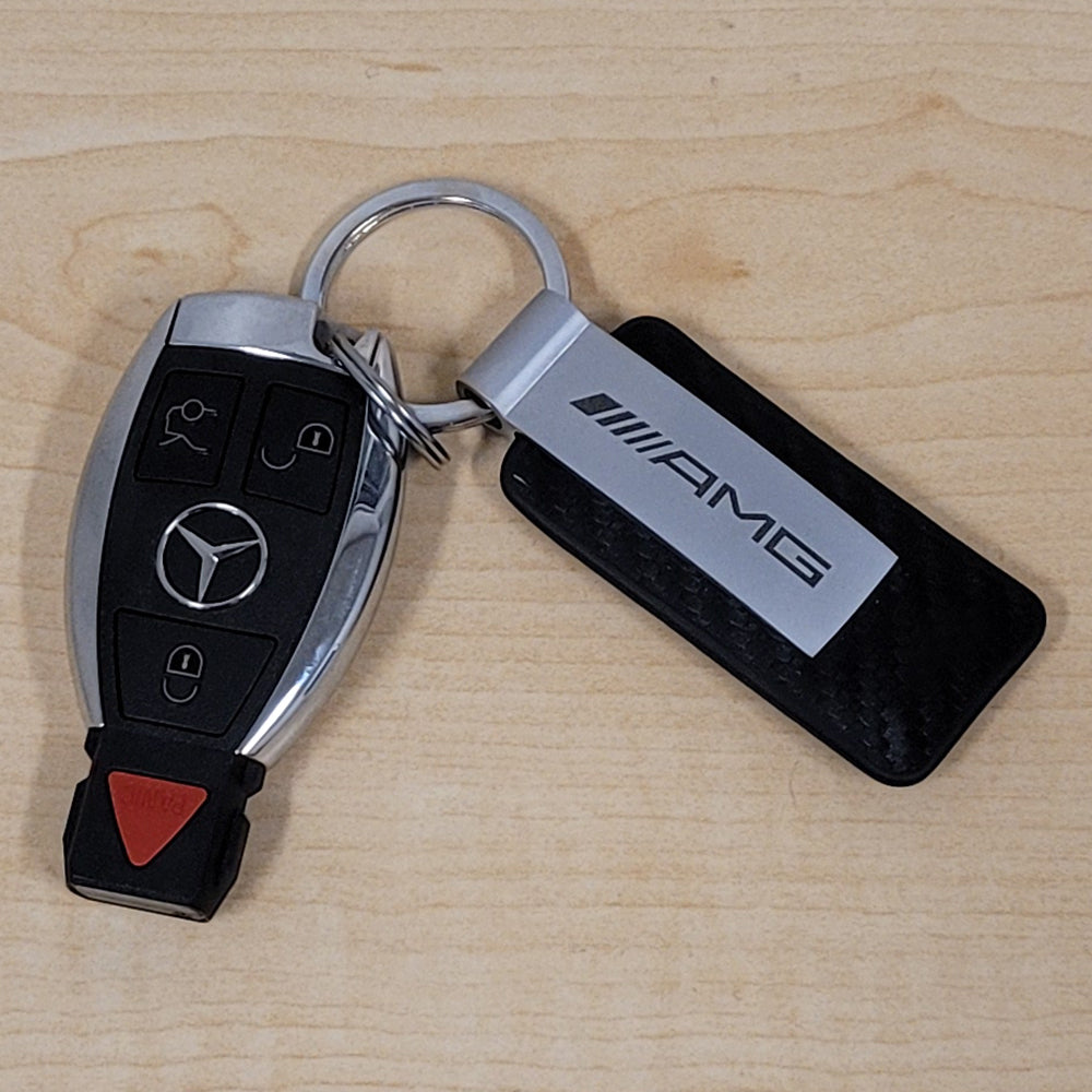 Promotional Gift Leather Metal Car Key Chain for Mercedes Benz Amg