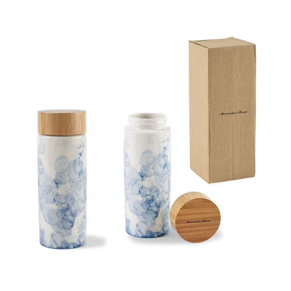 Mercedes-Benz Ceramic Bottle with Bamboo Lid