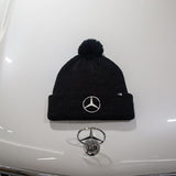 Mercedes-Benz Black Pom-Pom Beanie