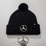 Mercedes-Benz Black Pom-Pom Beanie