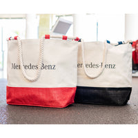 1523719-00 - Mer Heathered Tote Bag Blue Mercedes-Benz USA Parts