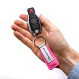 Mercedes-AMG Pink Leather Keychain