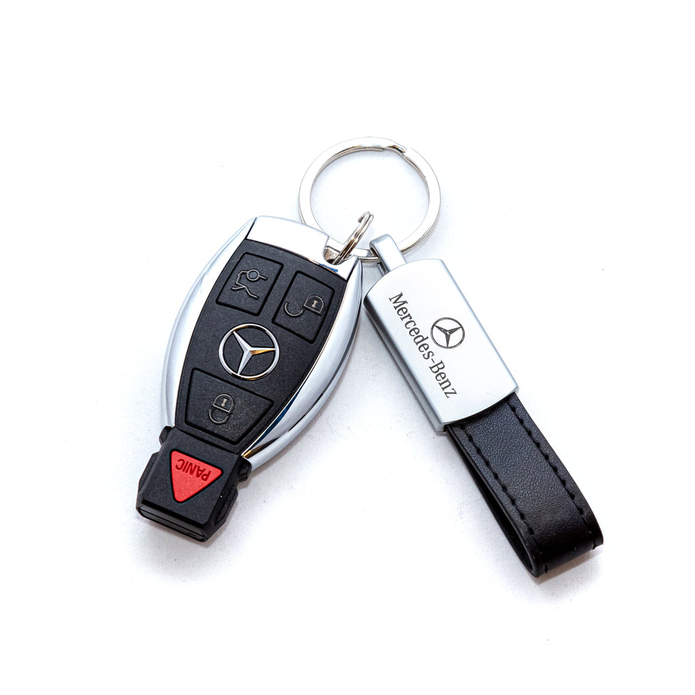Mercedes-Benz Keychain with Leather Strap – Mercedes-Benz